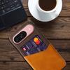 For Google Pixel 10/10 Pro Case PU Leather Cloth Texture Hard PC Phone Cover with Card Holder