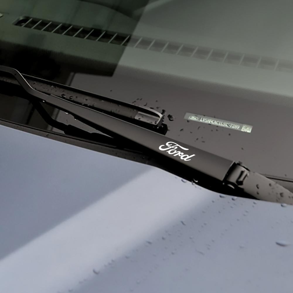 AKN1 4pcs Car Door Handle Decals Auto Mirrors Wiper Stickers For Ford Kuga Transit Ecosport Mustang Mondeo Explorer Edge Focus Fiesta