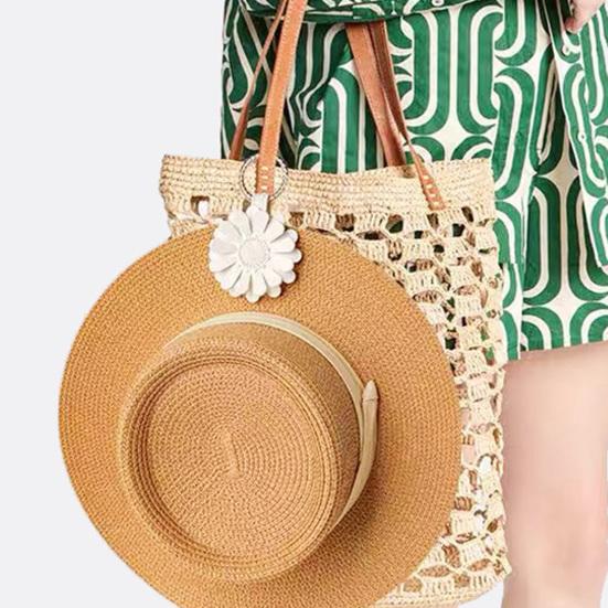 Yousheng Flower Magnetic Hat Clip Hands-Free Bag Backpack Handbag Luggage Hanging Faux Leather Cap Holder Vacation Traveling Essentials