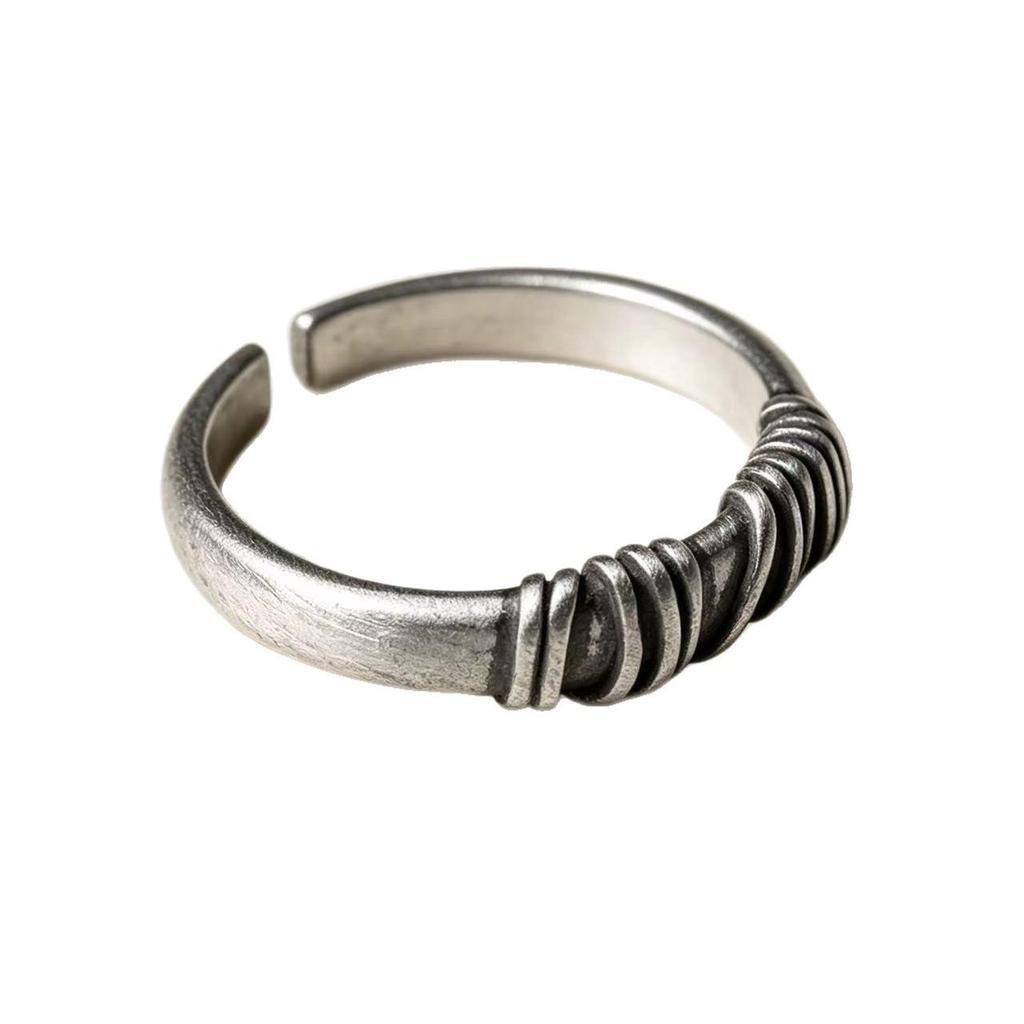 Retro Korean-Japanese Style Knot Open Ring for Women – Fashion Wide Band Index Finger Ring