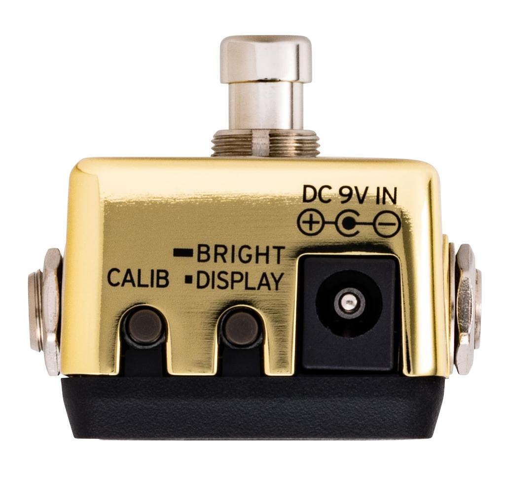 KORG Pitchblack X mini Pedal Tuner for Limited Edition Cent High Ultra Strobe Gold Guitar/Bass, Color, Compact, Space-Saving, ±0.1 Accuracy, Buffer,