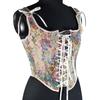 French Vintage Lace Up Waist Cincher Cami Top Women S Sexy Backless Camisole