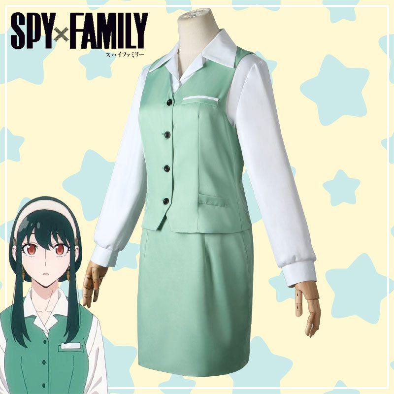 Yor Spy×family Forger Cosplay Costume Work Uniform Dress Set Role Halloween Play