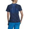 Adidas Stella McCartney Farbverlauf Weich Bequem Vielseitig Kurzarm T-Shirt Damen Oberteile Blau DT9233