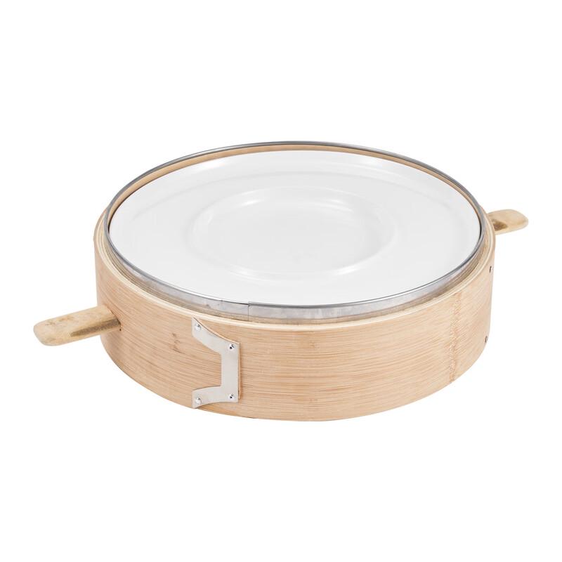Commercial Bamboo Steamer & Serving Plates