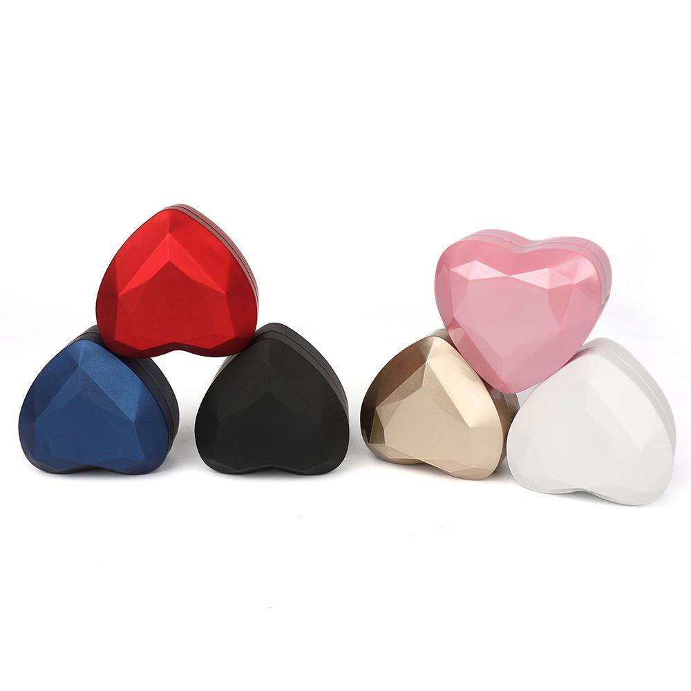 Heart Shaped LED Light Jewelry Gift Ring Package Decoration Box