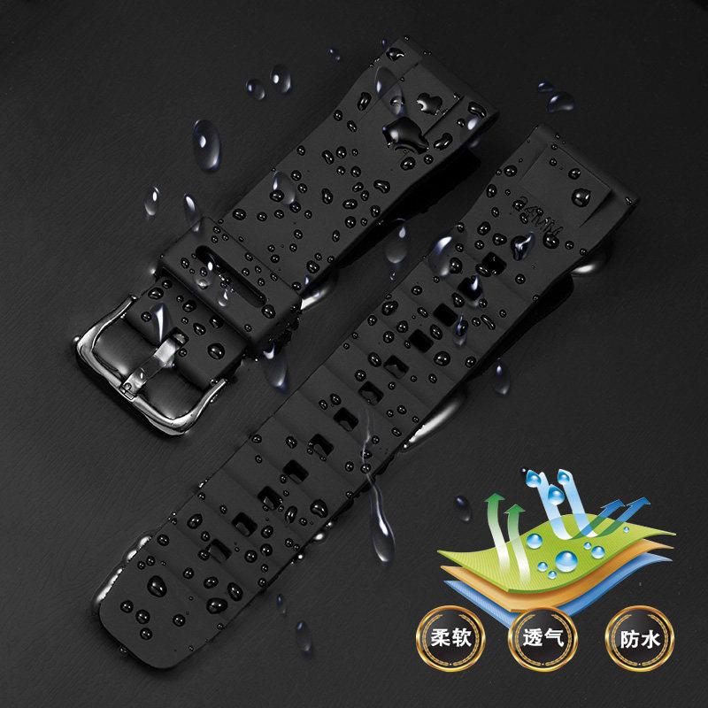 For Casio PROTREK series mountaineering watch PRG-600 PRG-650Y PRW-6600 GA2200 sports silicone strap men's tape watch chain 24mm