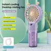 Spray Fan Cartoon Snail Design Silent Motor Mini Handheld Tabletop Fan with Water Mist Cooling USB Rechargeable Handheld