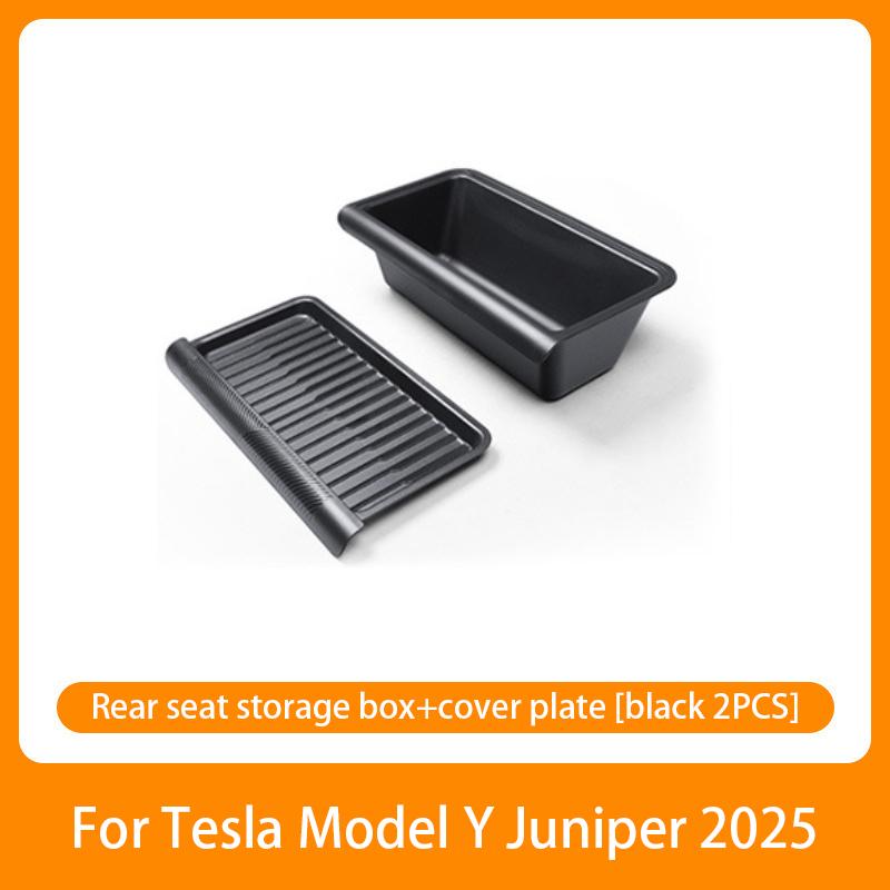 For Tesla Model Y Launch Juniper Under Seat Storage Box Drawer Tpe Hidden Storage Box Push Pull Car Organizer Accessories