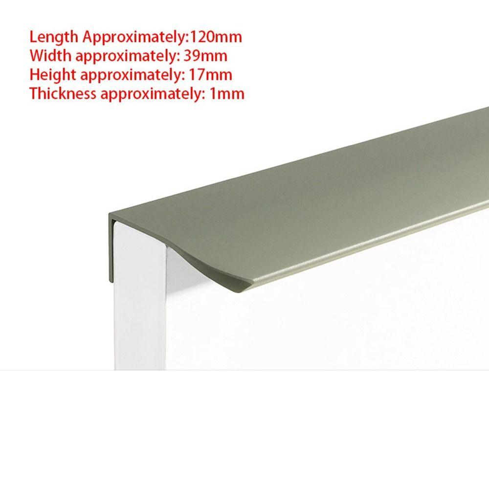 

Hidden Door Knobs Aluminum Alloy Drawer Pulls Handle Fashion Invisible Door Handle Cupboard 120mm зелёный