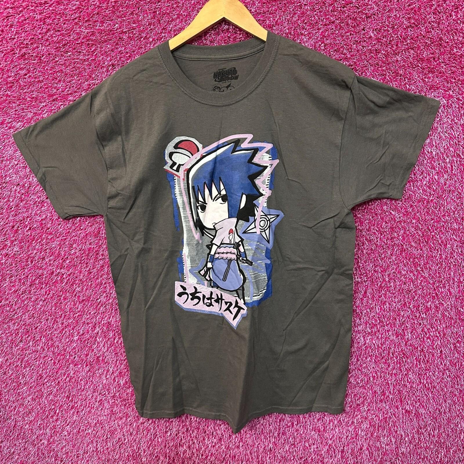 Naruto Shippuden Chibi Style Sasuke Uchiha Anime Tee L S