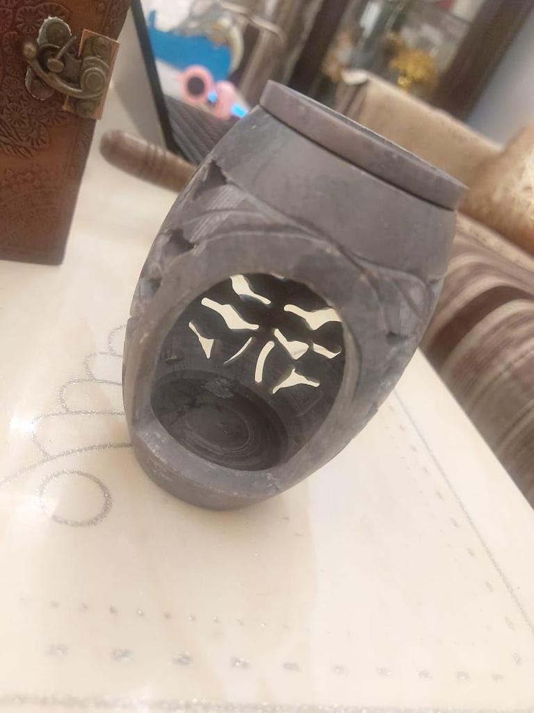 Stone Aroma Oil Diffuser & Candle Incense Holder | Multi-Purpose Decorative Burner for Home, Meditation & Aromatherapy