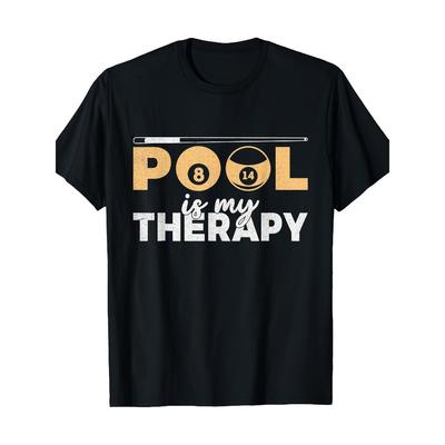 Patterned Cotton T-Shirt ComfortableBreathable Casual Sport Style Short Sleeve Crew Neck T-ShirtPerfect for Pool Time