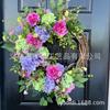Easter Wreath Decor With Artificial Daisies Sunflowers Door Wall Hanging Home Party Decoration