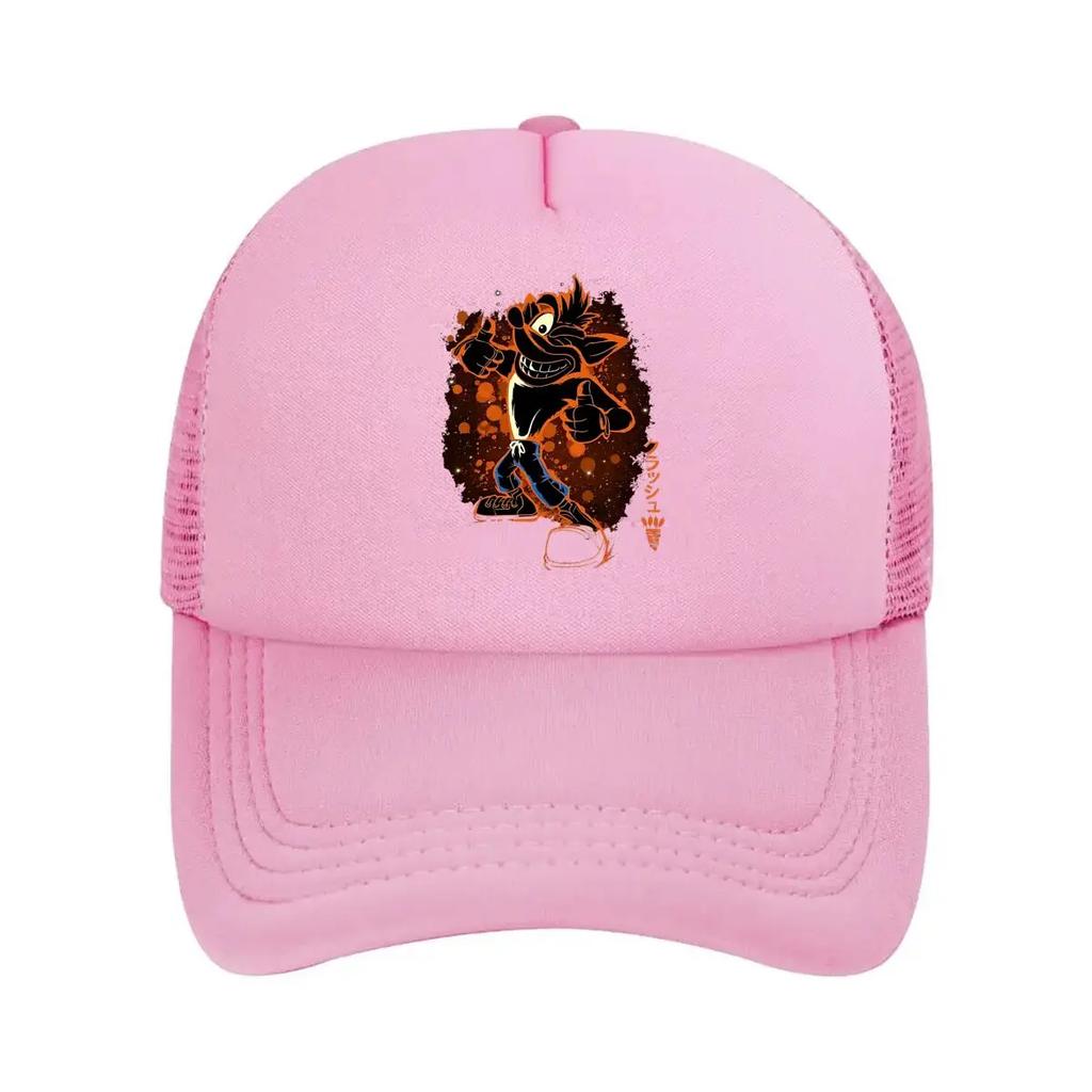 Cartoon Wolf Edgy, Graffiti - Styled Animal Character Graphic Art Mesh Baseball Cap