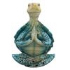 Yoga Turtle Statue Resin Sit in Meditation Turtle Figurine Meditating Zen Turtle Ornament for Yoga Studio Home Bedroom Decoration