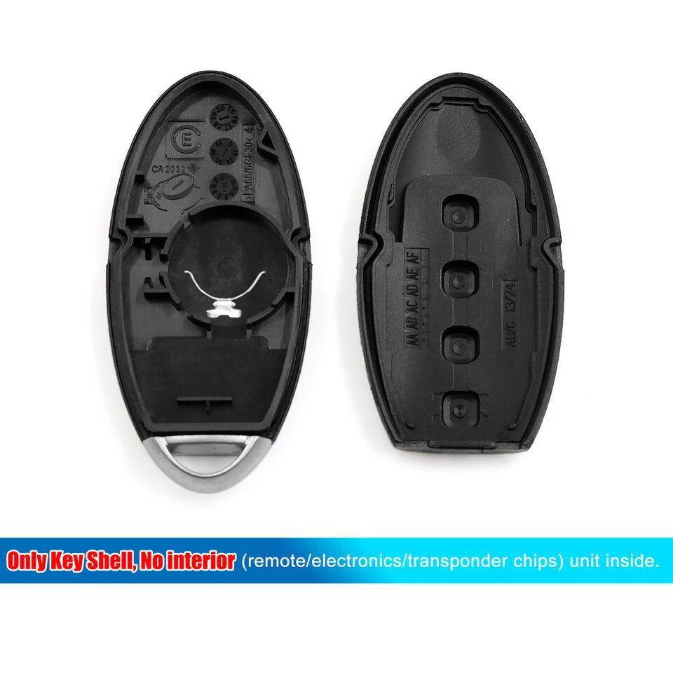 4 Button Remote key shell for Nissan and Infiniti