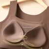 U Neck Seamless Camisole Fixed Cup Velvet Camisole Comfortable Thermal Vest  Single Wear