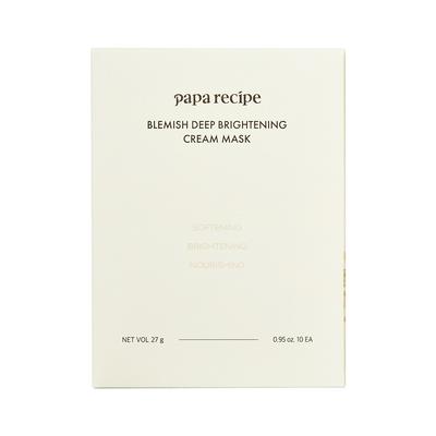 Papa Recipe Papa Skin Blemish Deep Brightening Cream Mask Pack 10 Sheets
