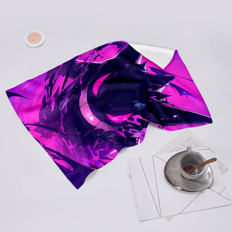 Beach Towel with Pokémon Gengar Pattern - soft,absorbent,machine washable Lightweight&Modern,swimming,Travel Essentials