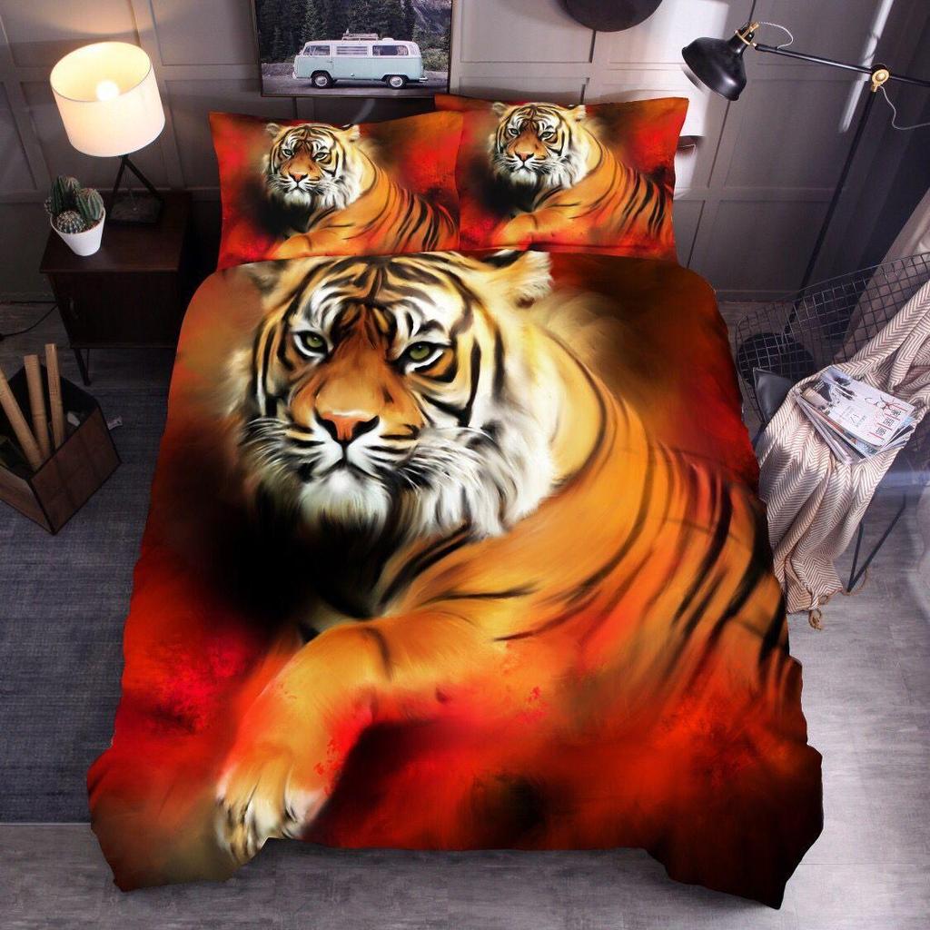 Comforter Exotic Bohemia Indian Wolf Dream Catcher Animal For Kids & Teens King Size