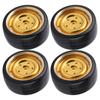 4Pcs 63mm RC Car Metal Hub Drift Tire Replacement Parts Accessory Fit for WPL D12 RC Truck