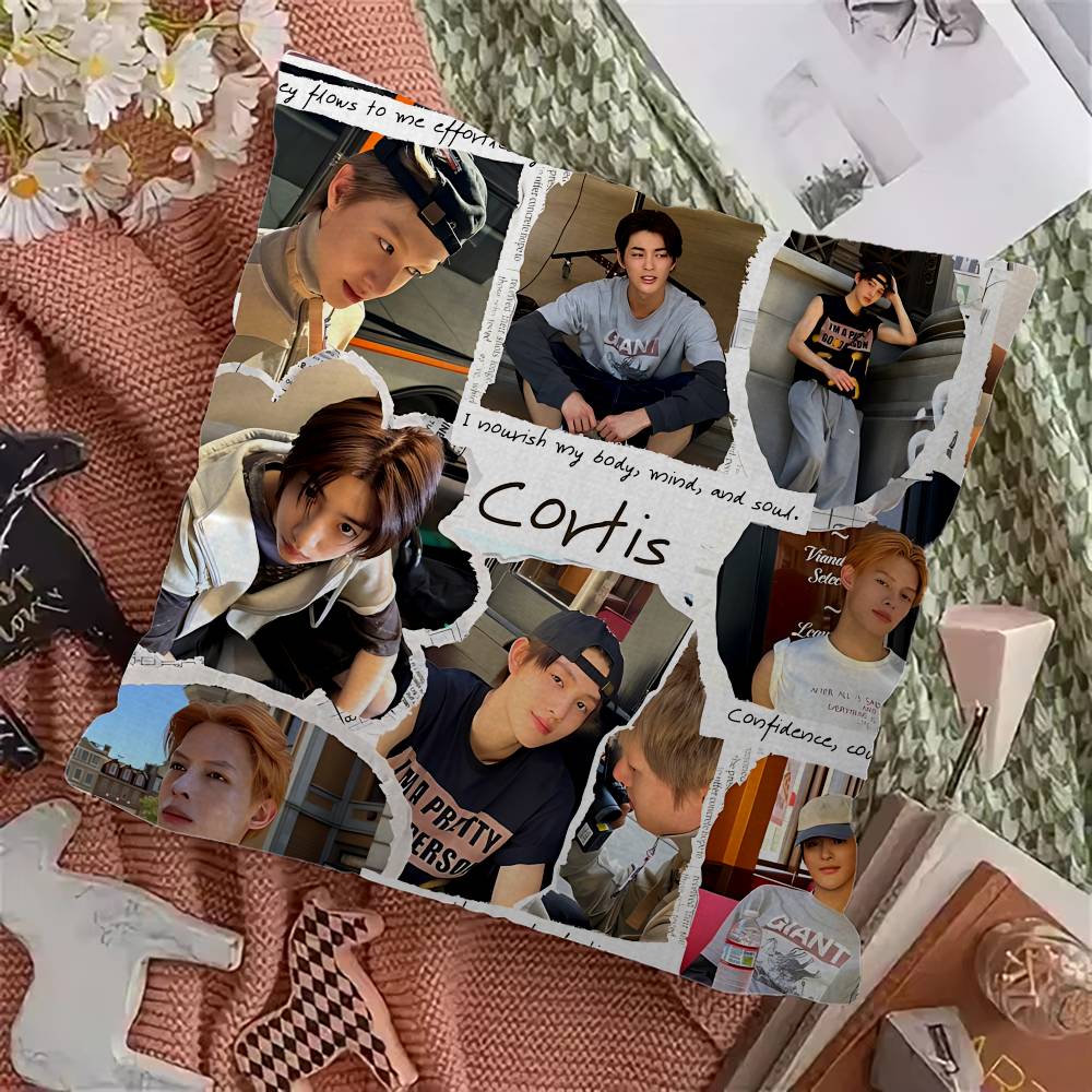 Kpop Group C-CORTIS Personalized Pillow Cover Kids Bedroom Wild Party Decor Pillowcase kid Birthday shower Gift