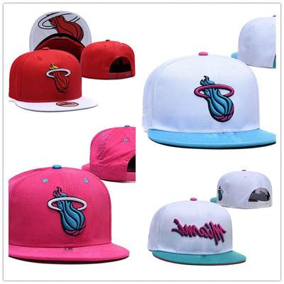 Miami Heat Unisex Duckbill Korean-Style Embroidered Flat Brim Baseball Cap