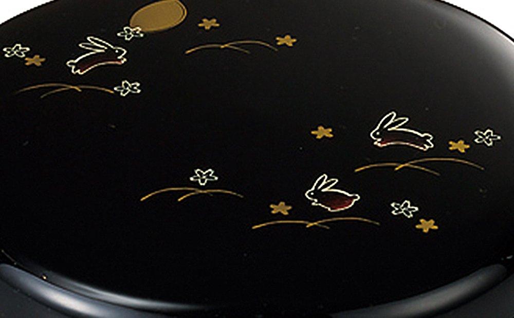 Miyamoto Sangyo Dream Rabbit Plum-Shaped Candy Container, Black, Size: Approx. W18.5 x D18.5 x H8.5, 4512951077506