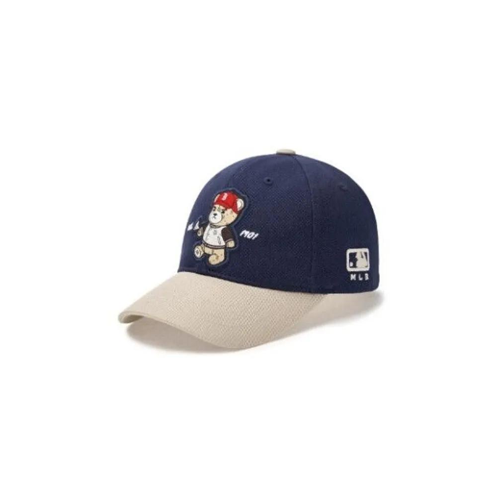 [MLB] Cap NQK 7ACPC015N-43NYS Monobear Woven Label Contrast Ball Cap Boston Red Sox F1