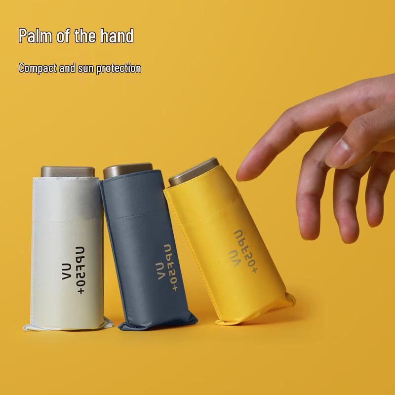 Nanqiao Mini Flat Handle 6-Fold Capsule Umbrella