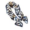 Silk Mulberry Silk Silk Scarf Versatile Serrated Pattern Double-Layer Silk Scarf Thin And Narrow Long Scarf Streamer