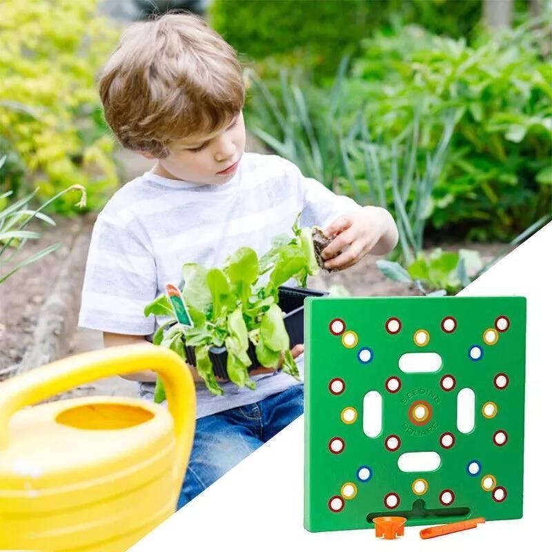 Seeding Sowing Square Templates Garden Seed Spacer Tools Spacing Grow Props