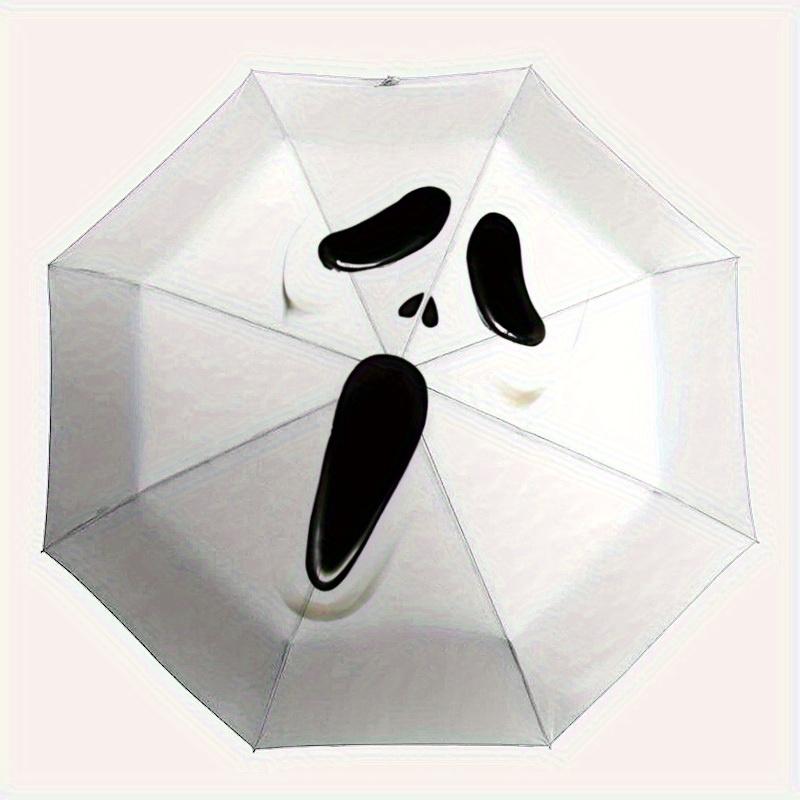 

1pc Scream Automatic Open/close Folding Umbrella, Compact Portable Travel Umbrella,Cool Umbrella, Durable Construction yy250813091