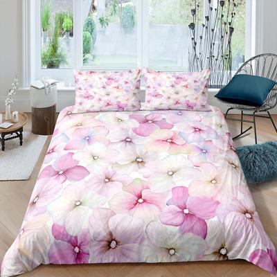 Kersenbloesems Beddengoed Set Roze Bloemen Dekbedovertrek Voor Meisje Tiener Vrouwen Petalen Bloemen Dekbedovertrek Microfiber Sprei