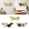 Contemporary Metal Wall Art, Intricate Floral Design Hanging Sculpture for Living Room Decor