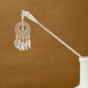 Ethnic Style Imitation Miao Silver Colored Long Feather Fringed Earrings, Hot Selling In Attractions, Antique Hairpin Jewelry for Women