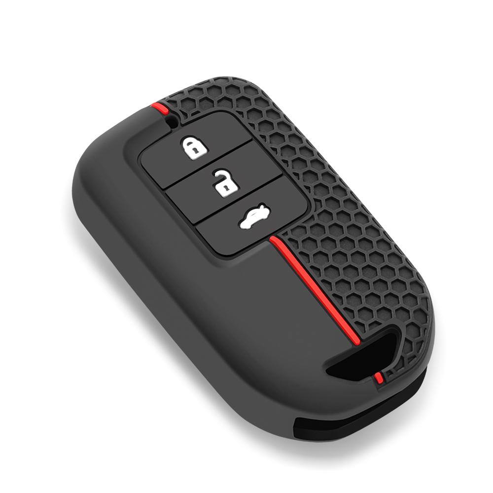 2/3/57 Buttons Silicone Remote Car Key Case for Honda Fit Odessey City Jazz XRV Venzel HRV CRV Accord Key Cover Car Accessories