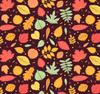 Outdoor Dekostoffe Oxford - Motiv Bunte Herbstblätter I Dr143