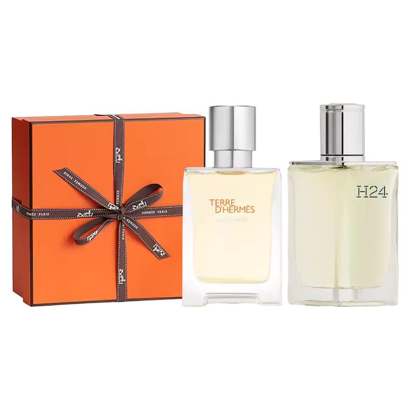 Hermes Men s Perfume Woody Fragrance Perfume EDP Cold + Twenty-Four 12184046 12184046-Lingzhi Water 50ml + Rhythm 24 50ml