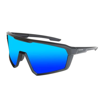 Ocean Shades Aerodynamic Wingfoil Matte Black Blue REVO Sunglasses, Unisex, ESSAOUIRA, Ultra-Lightweight, Design, & Kitesurfing, (Polarized Lens),