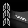 6Pcs/Set Car Reflective Carbon Fiber Bumper Strips Safety Warning Tape Safety Warning Sticker Auto Moto Exterior Accessories