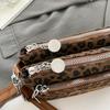 Women's Leopard Print Handbag Vintage Shoulder Bag