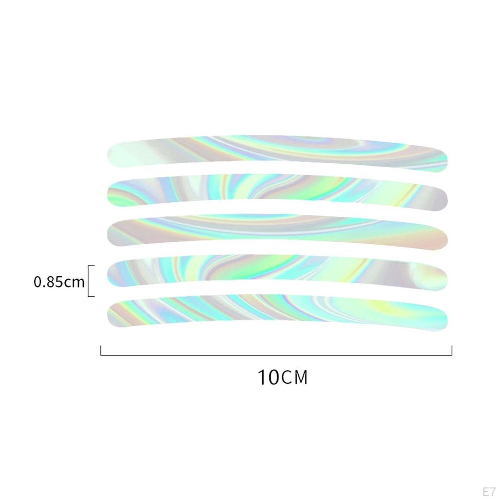 Car Wheel Hub Reflective Sticker, Luminous Stripe Anti Collision Tire Rim Sticker for