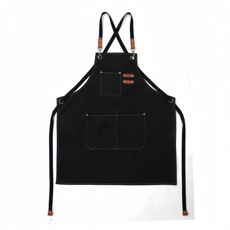 

1pc Thick Canvas Apron for Foreign Trade Processing Work Cowboy Horticulture Coffee Shop Waterproof Horticulture Kitchen Apron