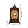 Christmas Snow Globe Lantern Christma Decoration Lighted for Holiday