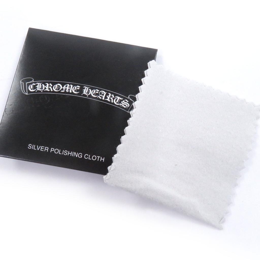 Great CHROME HEARTS Purse Single-fold wallet black leather mens Used