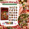 Sada akrylových ozdob Počet Vánoční adventní kalendář Odpočet DIY sada pro sváteční dekoraci