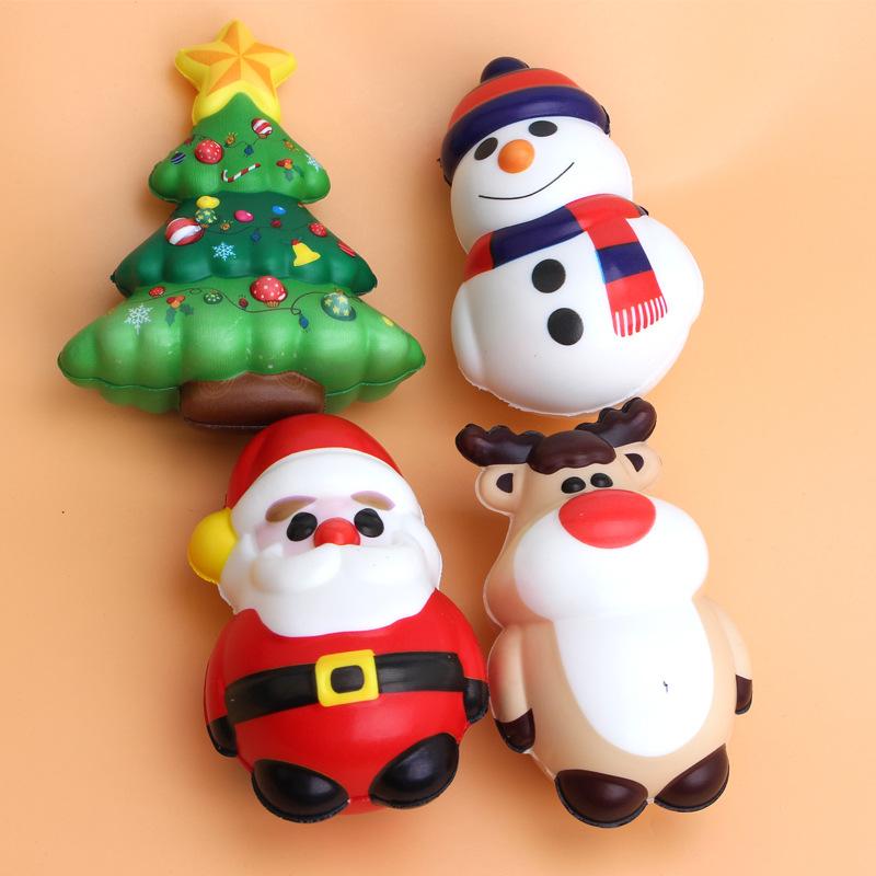 Christmas Stress Relieving Toy Santa Claus Christmas Tree Squeezing Bouncing Toy Year Gift 2025 Christmas Party Decoration