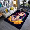 Colorful Woman Portrait Art suitable as a non-slip mat for the living room or bedroom sofa